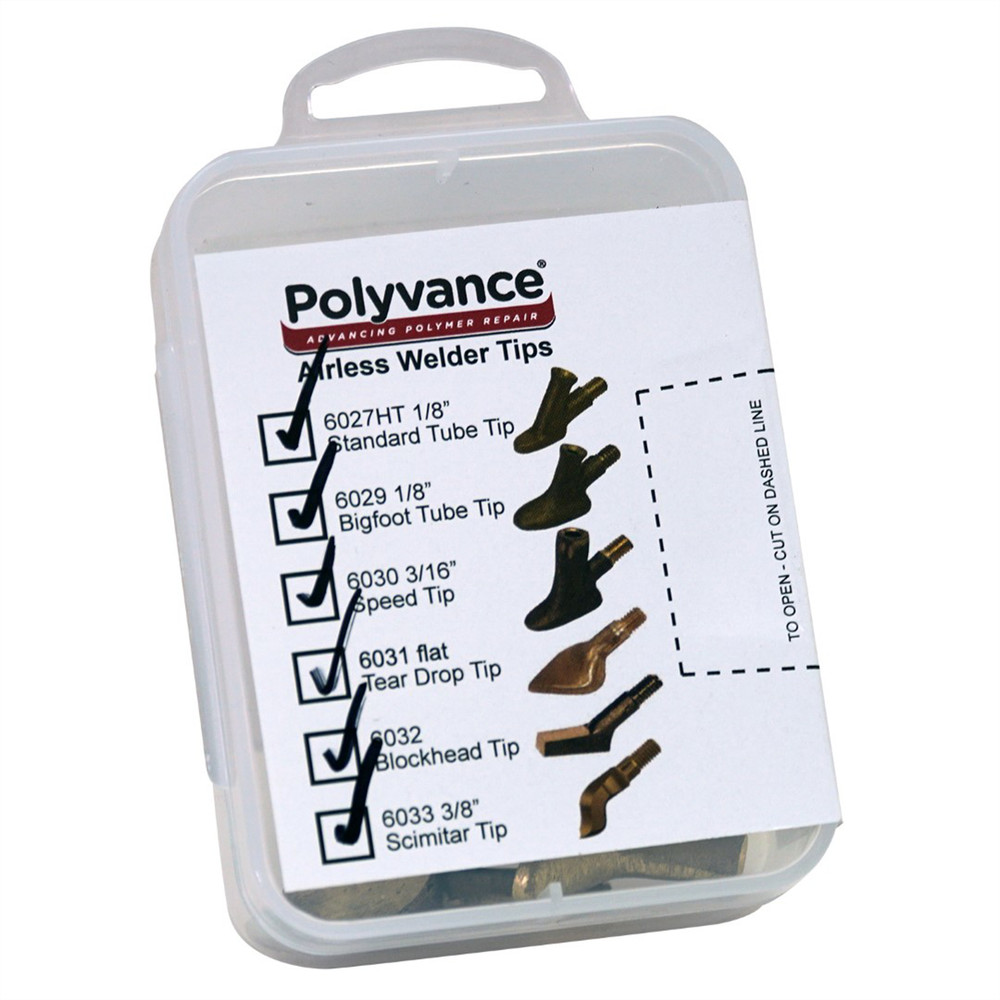 Polyvance Airless Plastic Welder Welding Tip Assortment