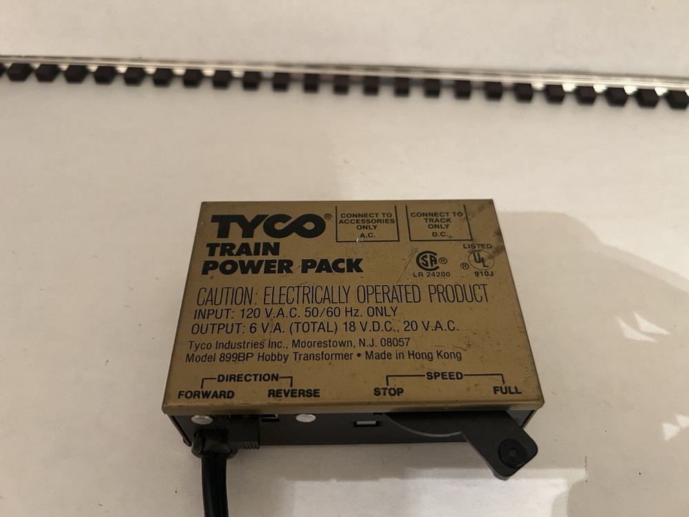 Tyco Model 899BP - HO Train 120V Transformer - TESTED