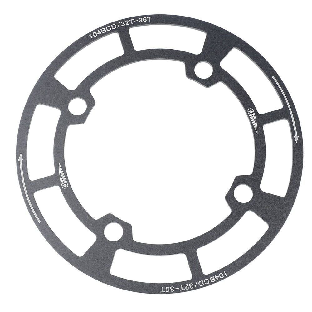 104BCD Chainring Protector for Mountain Bikes with Oil Resistant Coating