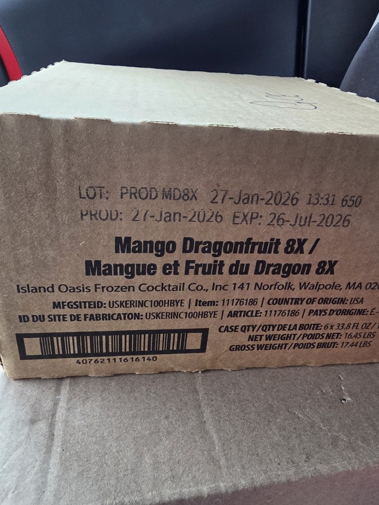 8 Pack Mango Dragon fruit X8 Water Flavor Enhancer