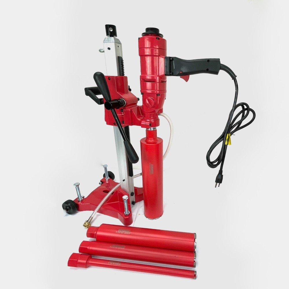 BLUEROCK ® 4Z1RB - 4Z1 Core Drill with Rolling Base Stand & 1"-4" CORE BIT SET