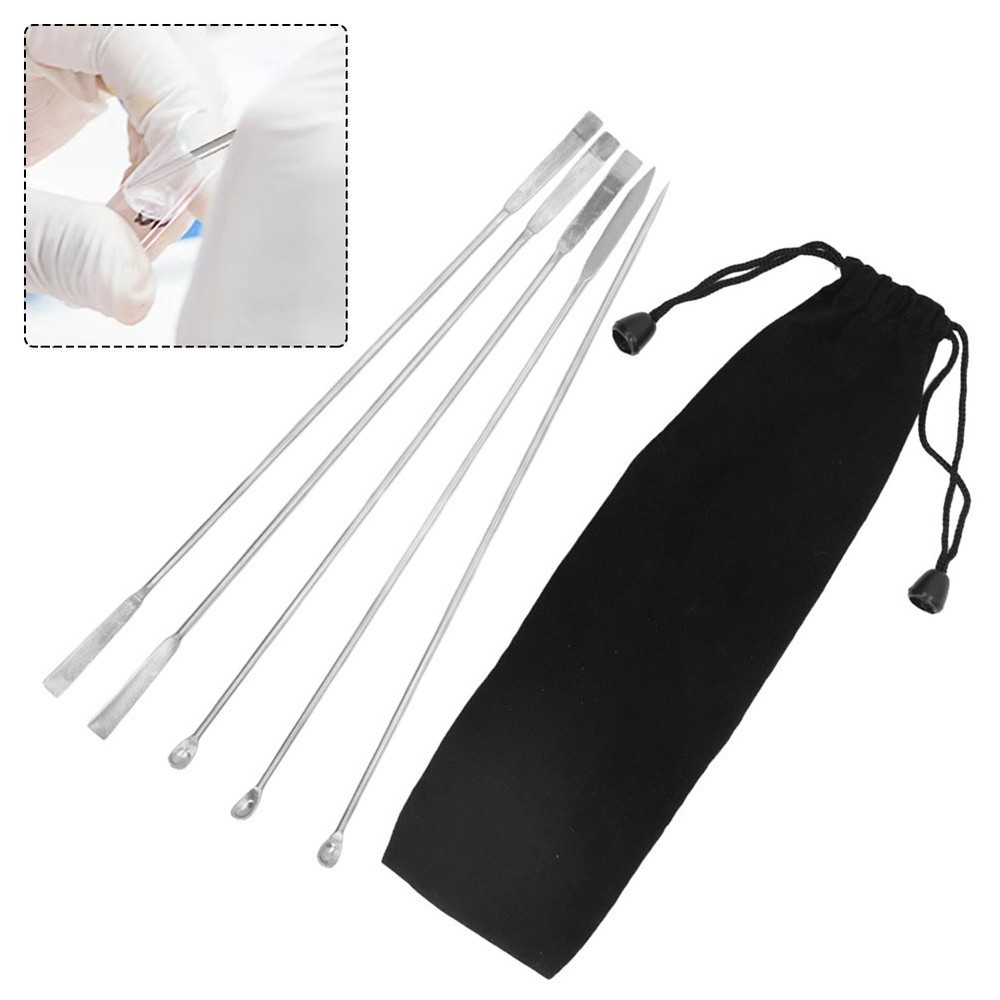 Measuring For Laboratory Spatulas For Sampling Convenient For Deeper Bottles