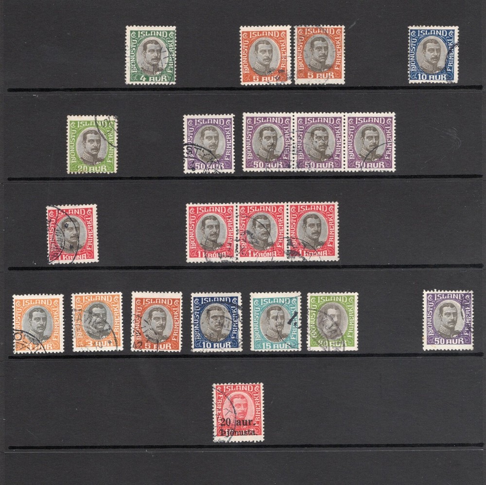 ICELAND OLD USED STAMP COLLECTION