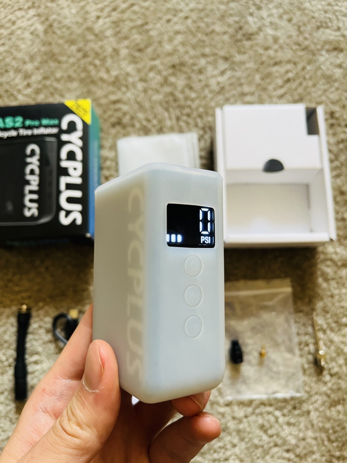 CYCPLUS AS2PROMAX 120PSI Electric Tiny Bike Pump with Gauge,2025 Updated Version