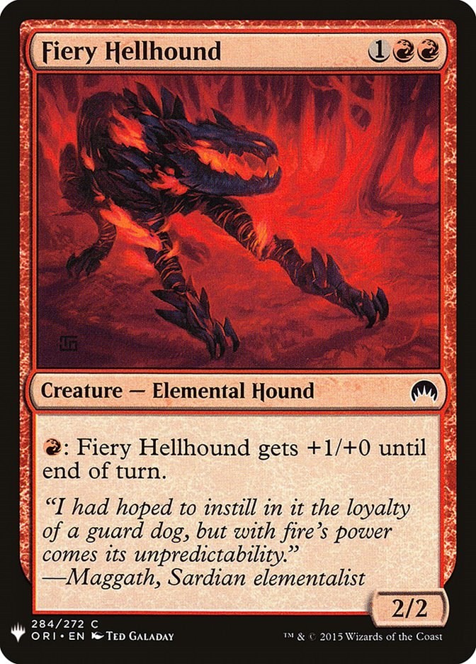 Fiery Hellhound The List Reprints 284 MTG LP