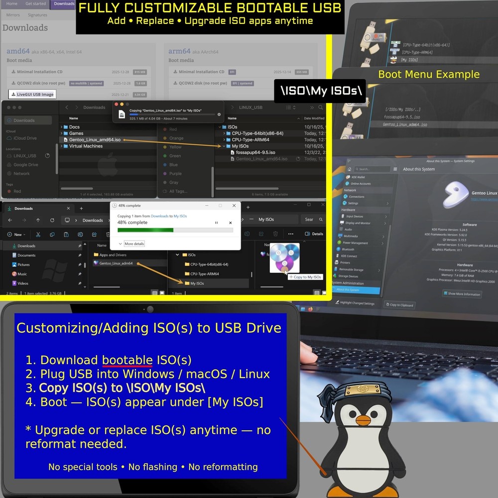 Kali Linux Bootable USB Flash Drive for PC – Cybersecurity & Ethical Hacki