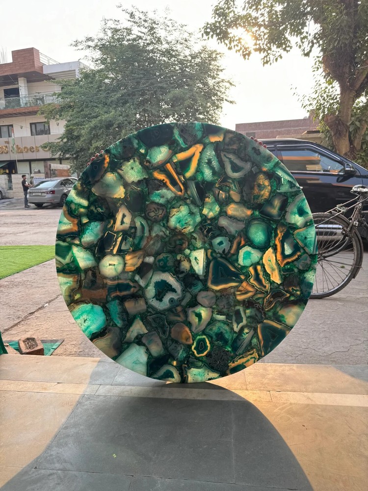 Agate Table, Agate Console Table, Agate Countertop/Side Table/ Agate Table Top