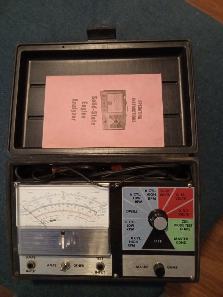 Vtg  Engine Analyzer  w/ Box and Instructions