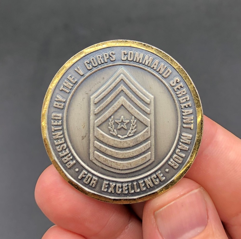 US Army Victory Corps Command Sergeant Major Challenge Coin Challenge Token