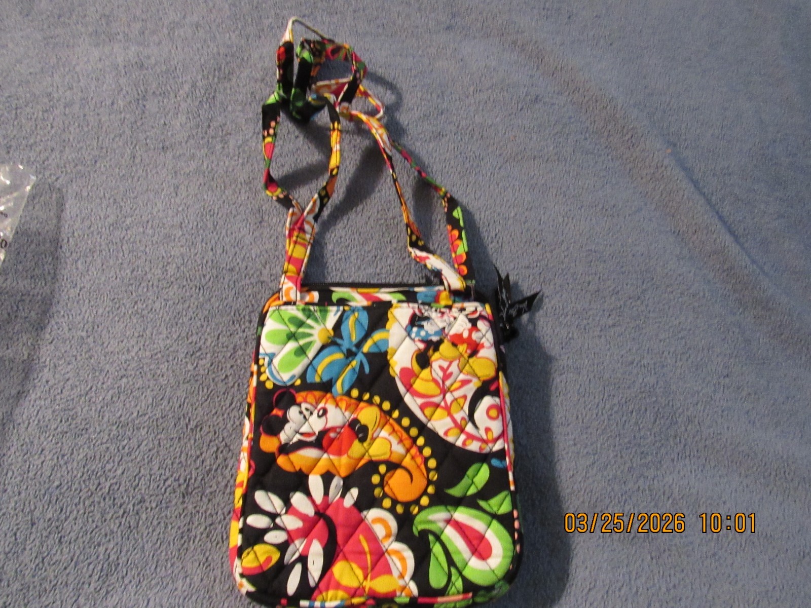 Disney Parks Vera Bradley Mini Hipster Midnight Mickey Mouse Crossbody New