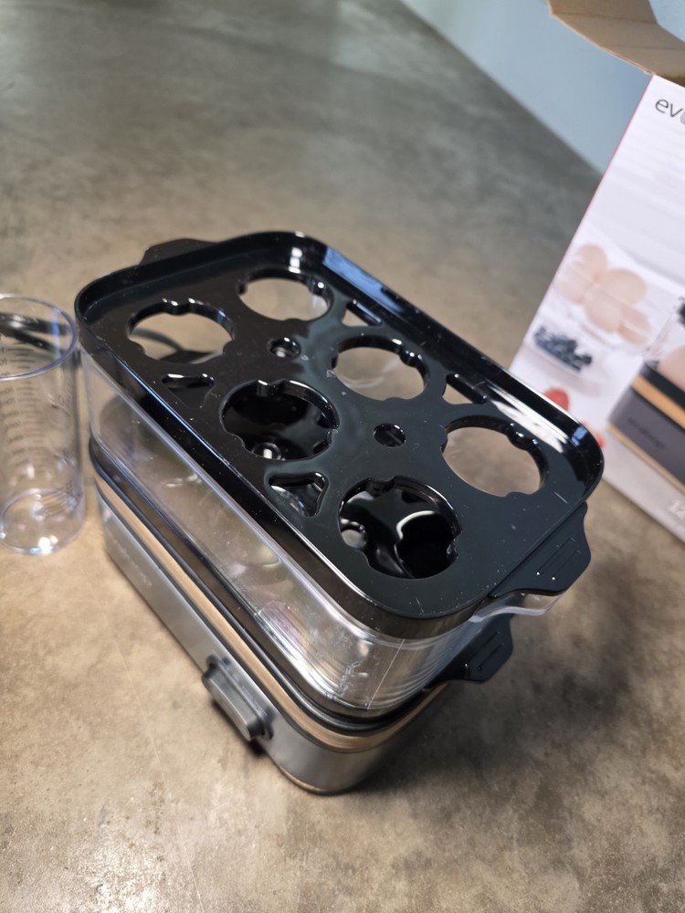 evloop 12 Egg Electric Cooker with Auto Shut-off and Keep Warm Feature