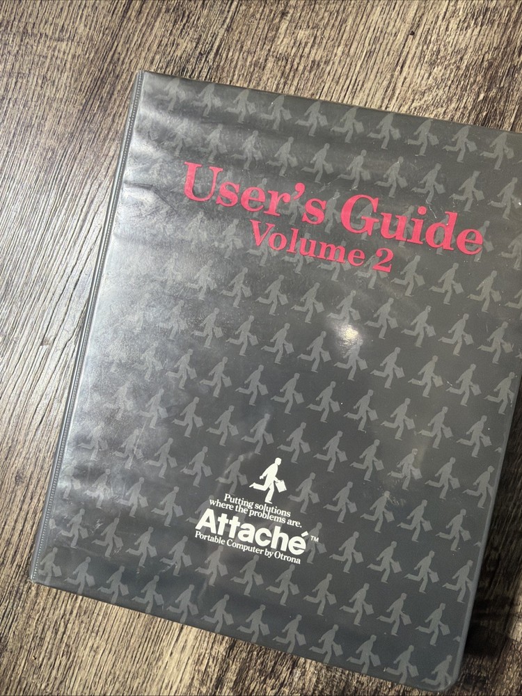 VINTAGE OTRONA ATTACHE PORTABLE COMPUTER User’s Guide And Service Guide