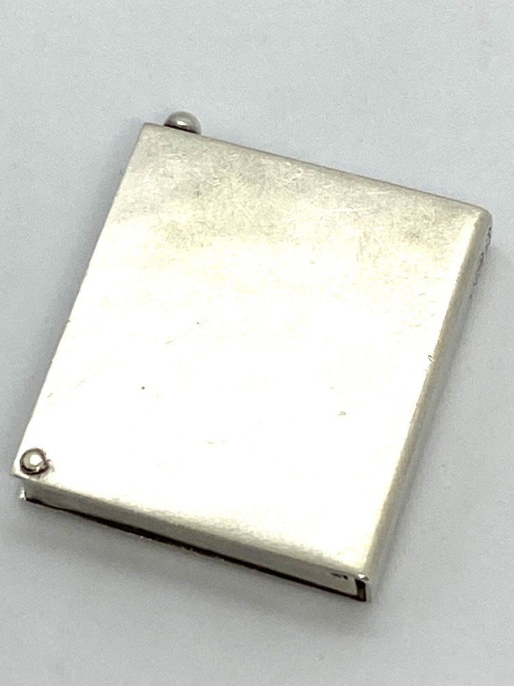 Antique 800 Silver Postmark Holder