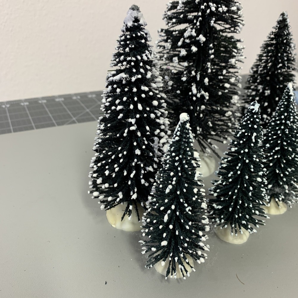 Unknown Brand 7 Assorted Winter Pine Trees No Packaging