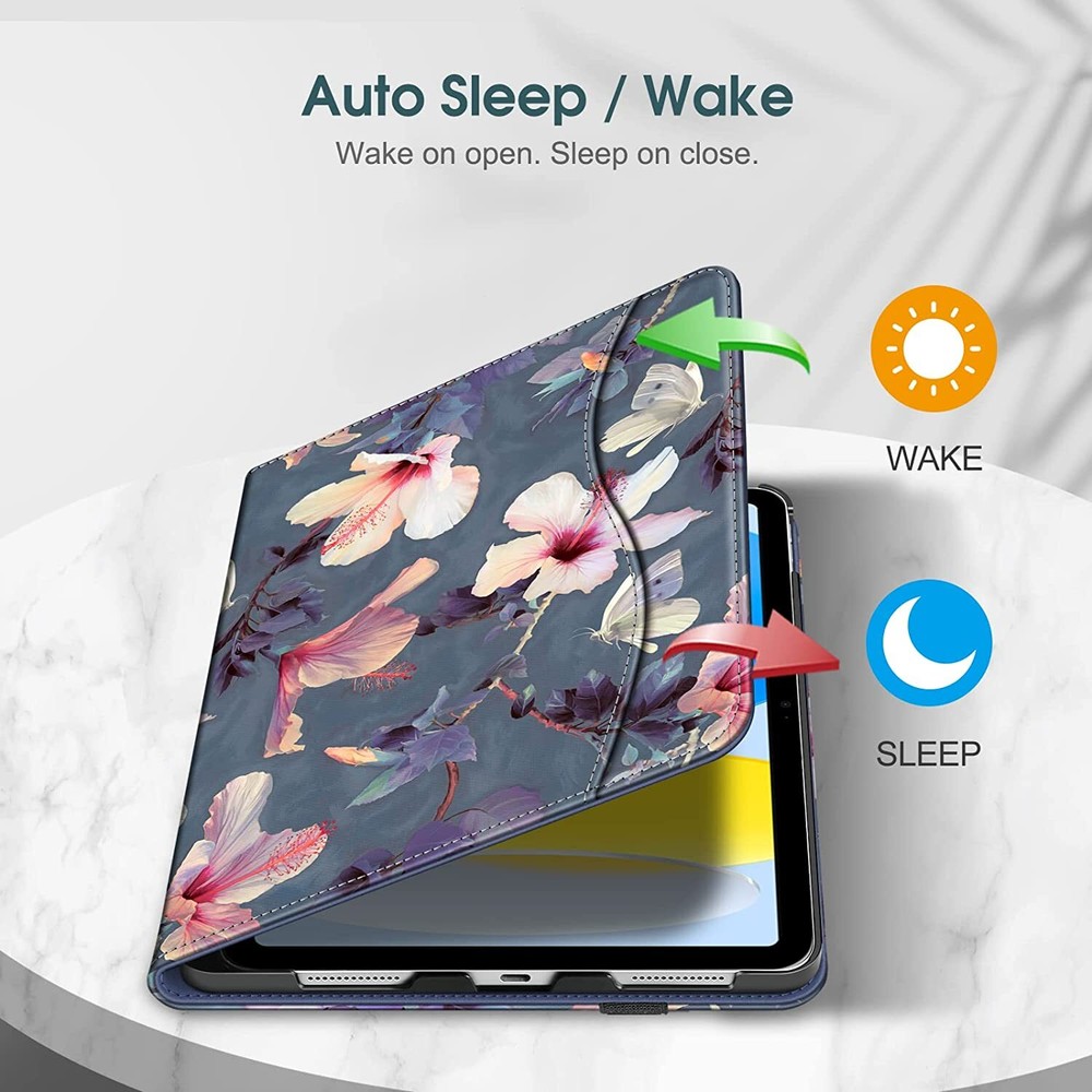 For iPad 10th Gen 10.9" (2022) Multi-Angle Viewing Protective Stand Case Cover