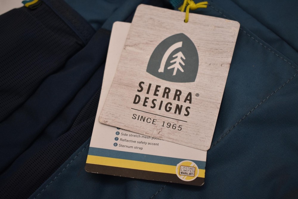 Sierra Designs Blue Hydration Compatible Backpack Daypack Reflective Accent New