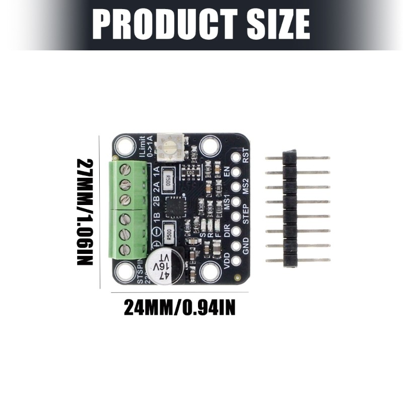 Current Stepper Motor Driver STSPIN220 Stepper Motor Driver Module 1.8V-10V