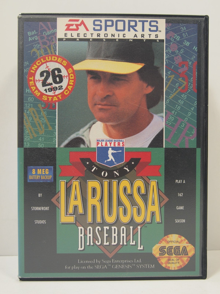 Tony La Russa Baseball Case (SEGA Genesis) Authentic BOX ONLY
