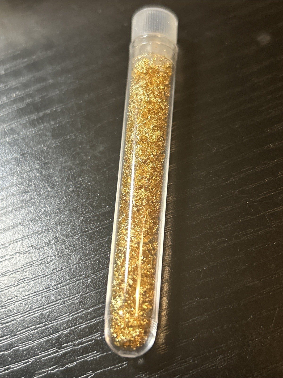 1 Vial Of 24 Karat Gold Flakes Available 3.5" Long Buy It Now!