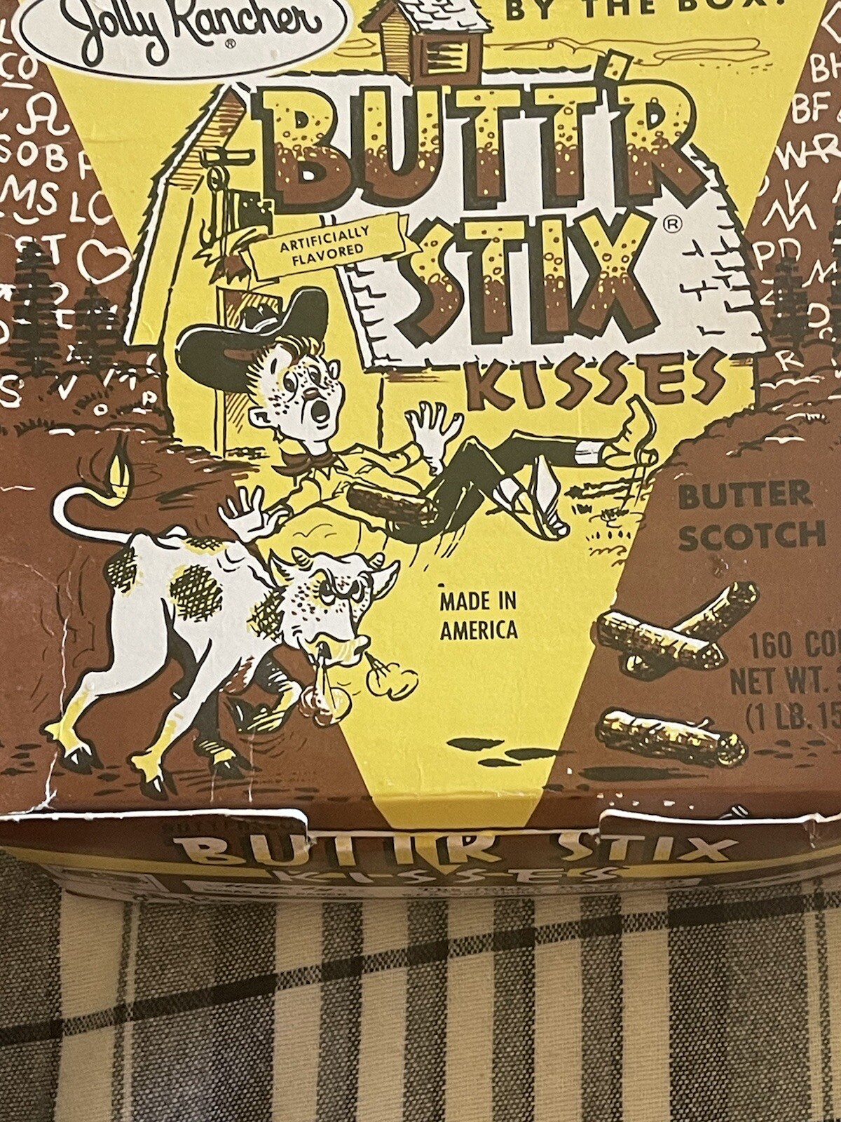 Vintage JOLLY RANCHER STIX CANDY Lot Of 6 NOS Fire Strawberry Caramel STIX Bu