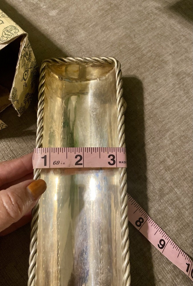 La Compagnie Bombay Silver Plated Cracker Boat Made In India with Original Box