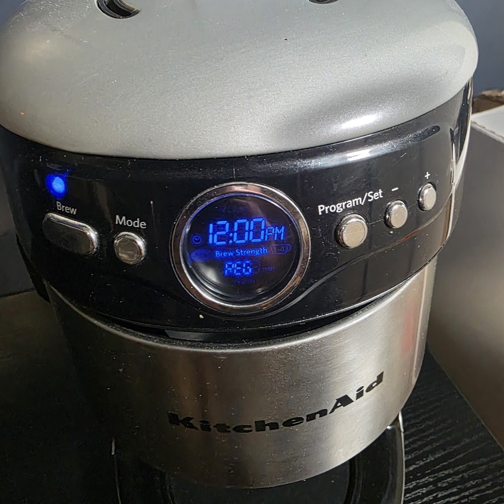 Kitchen Aid Programable 12 Cup Coffee Maker Silver KCM2220B0 Parts Only!