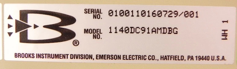 Brooks Flow Meter 1140DC91AMDBG