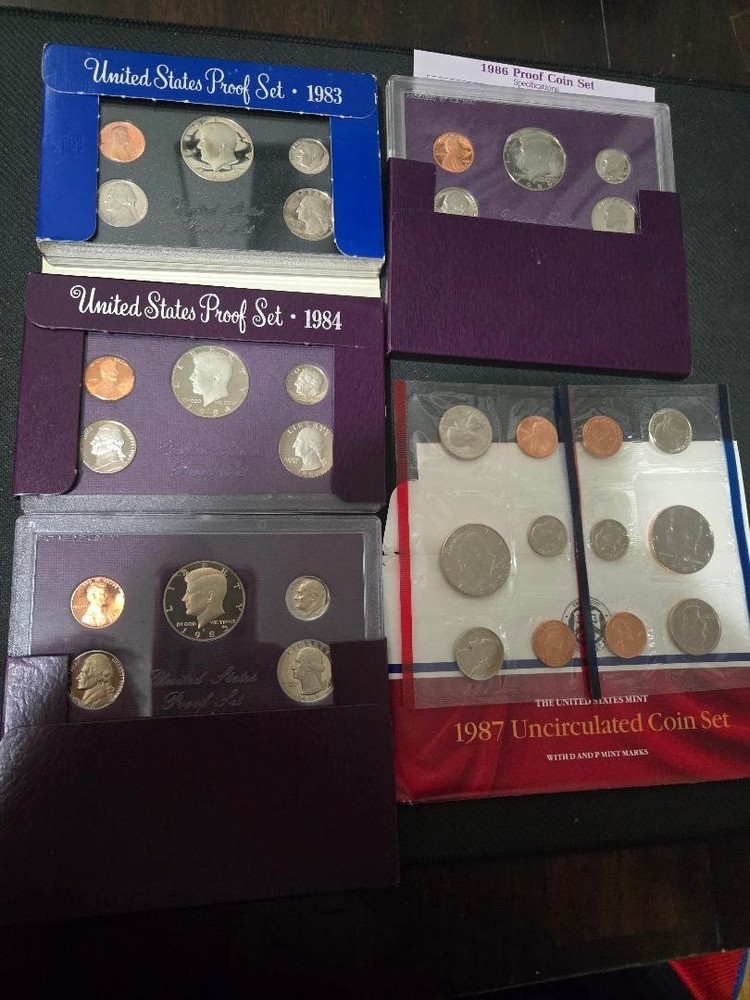 1983-1987 proof sets