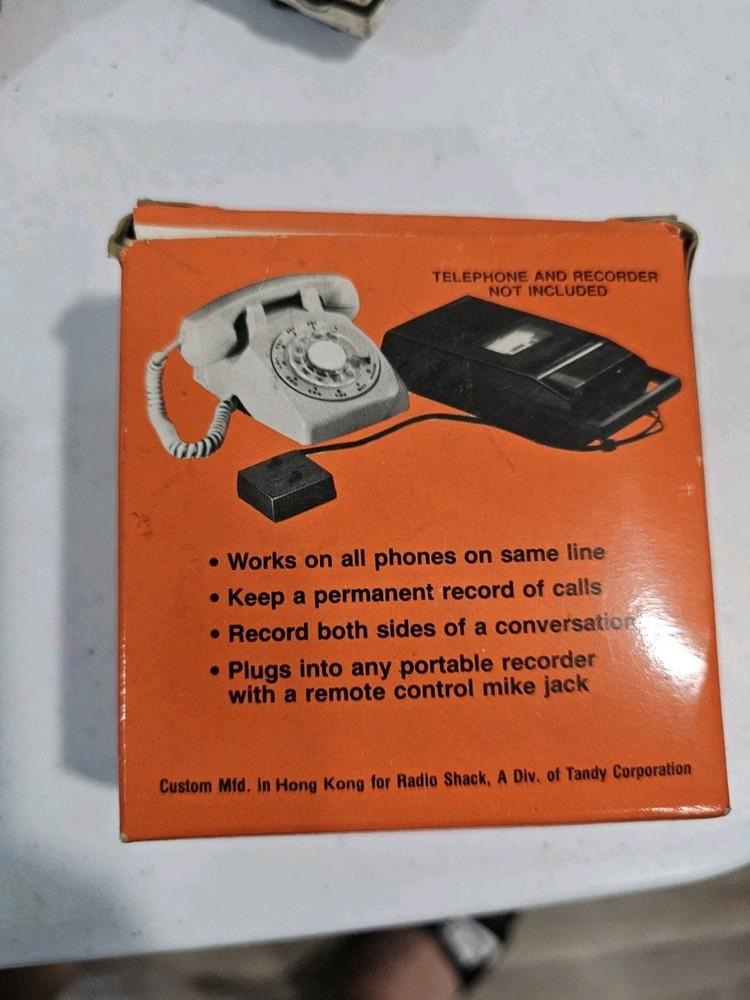 Archer Telephone Recording Control Unit Record Playback Switch Model 43-236A