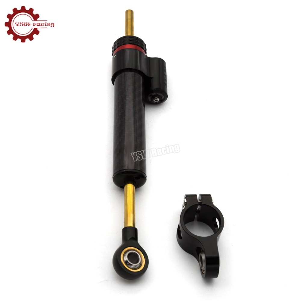 For Kawasaki ZX636 ZX6R 2009-2025 2024 Steering Damper & Bracket Mounting Kit US