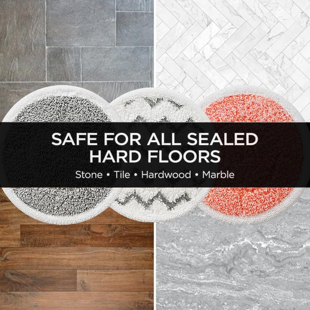 Rotating mop replacement pads, 12-pack.