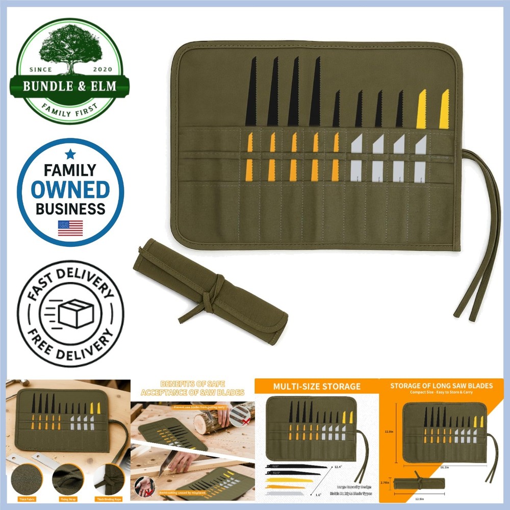 Portable Saw Blade Storage Case Lightweight Durable for Reciprocating Pruning
