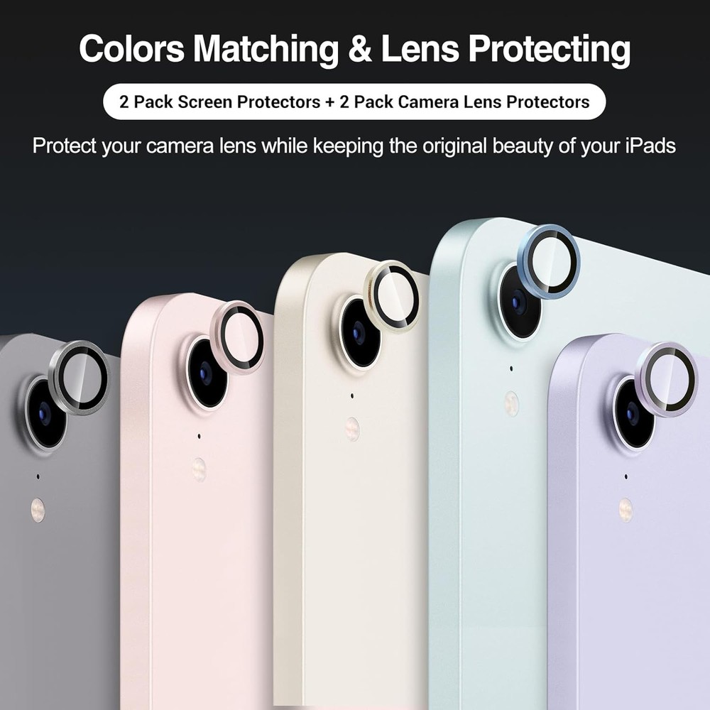 ProCase 2 Pack Screen Protector for iPad Mini 7th(A17 Pro) 2024/Mini Purple