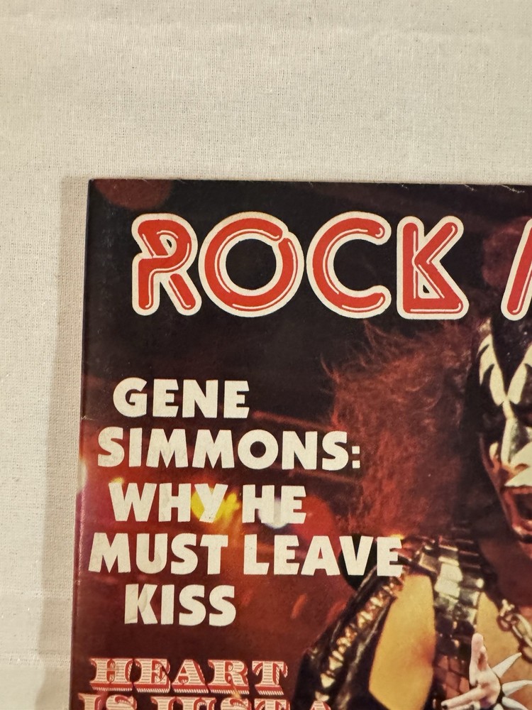 KISS ✨ VINTAGE AUCOIN ERA SPRING 1979 ROCK MANIA MAGAZINE ✨VERY NICE CONDITION ✨