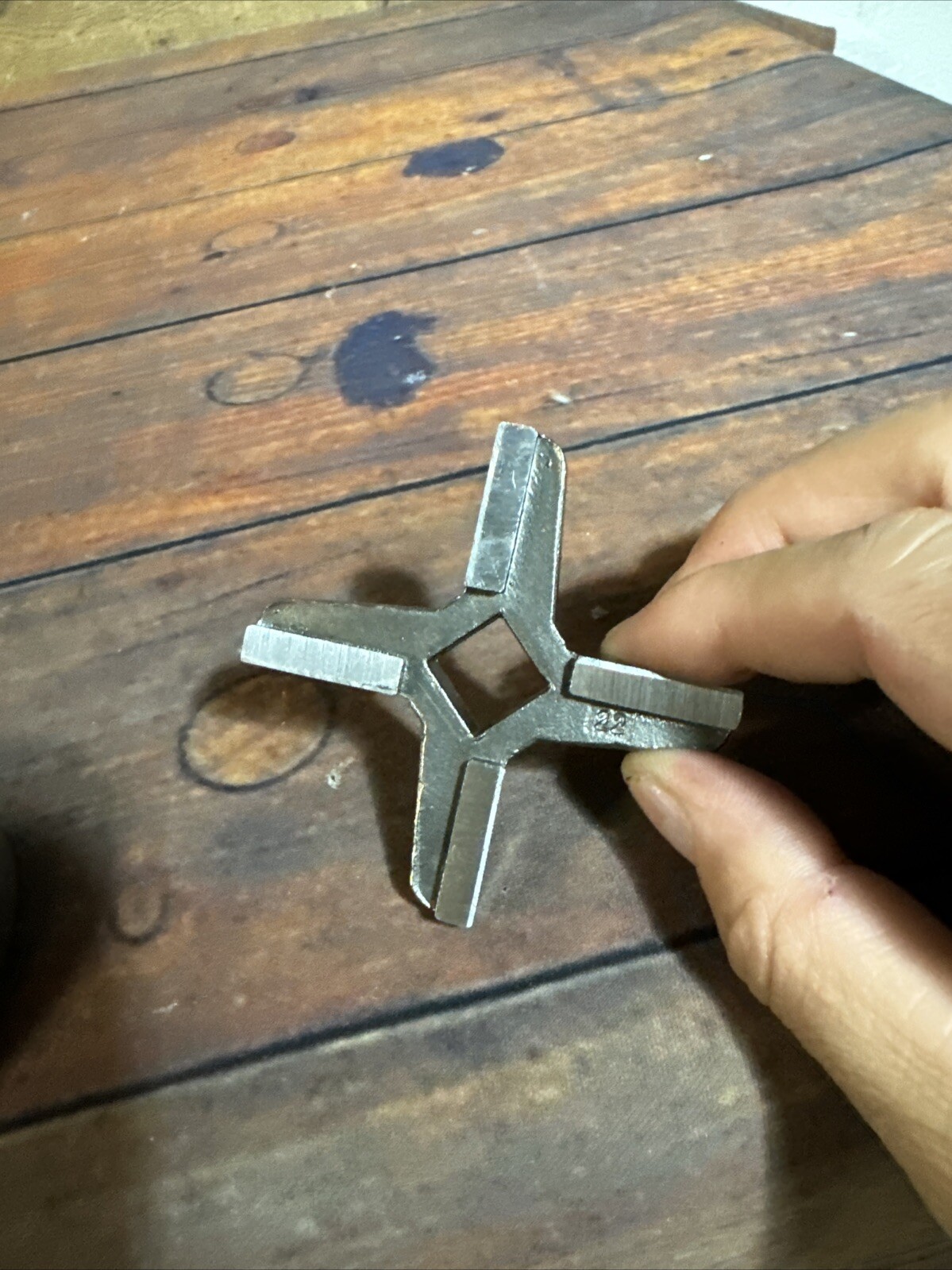 Kasco #22 Meat Grinder Knife Blade Fits Hobart Berkel Biro Torrey Globe