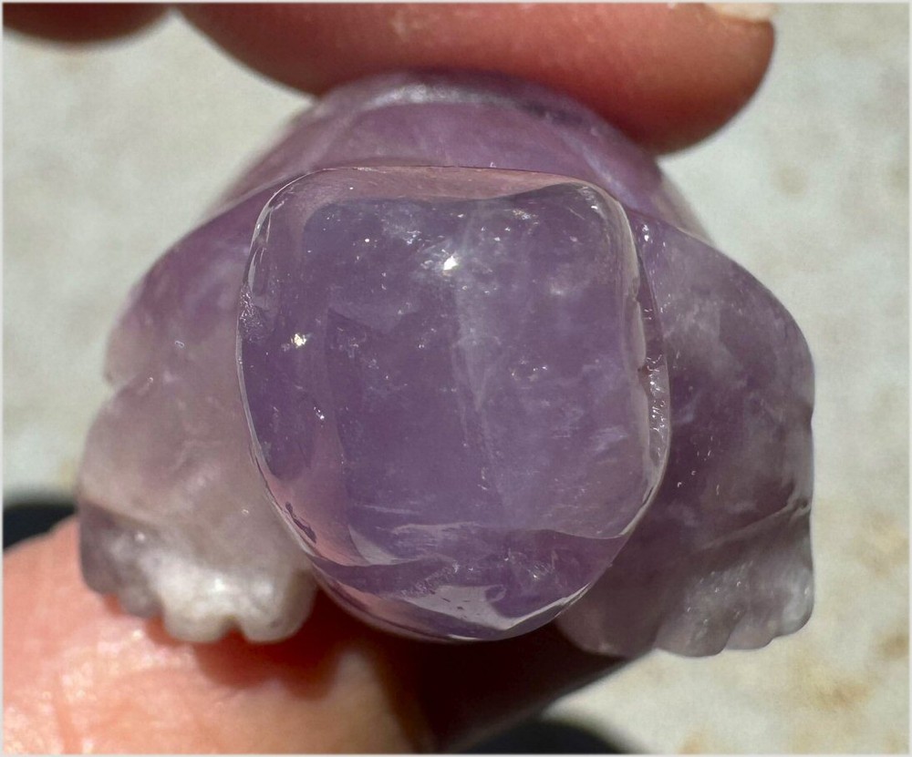 Chevron Amethyst TURTLE Totem - Slow down & Enjoy Life!