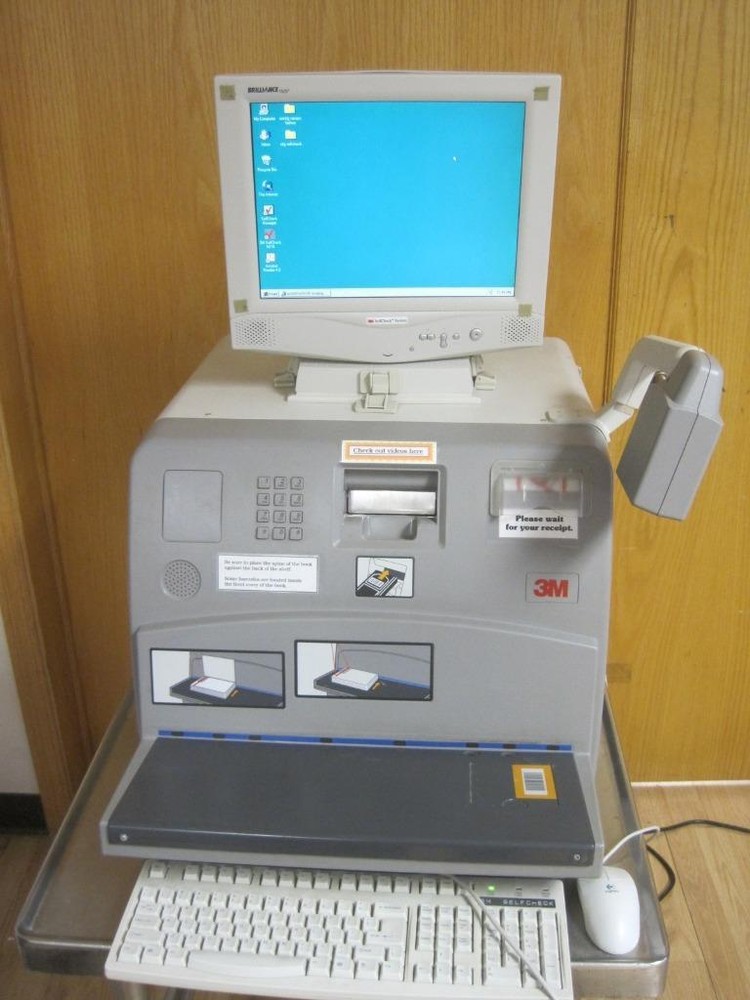 3M LIBRARY SYSTEMS 6210 SELF CHECKOUT SELFCHECK W/ SOFTWARE + LASER BARCODE