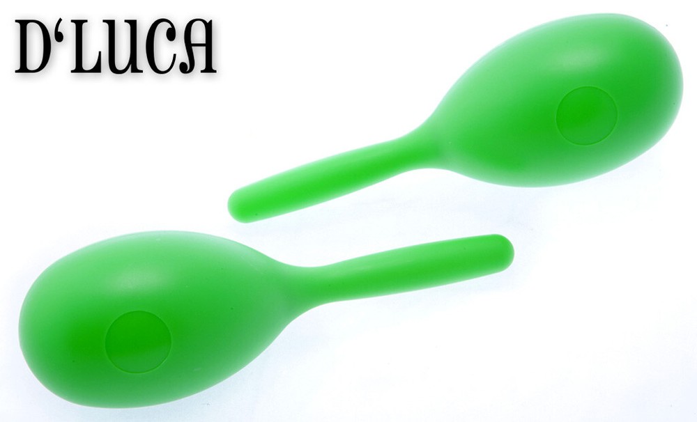 D'Luca Percussion Green Fish Style Plastic Maraca