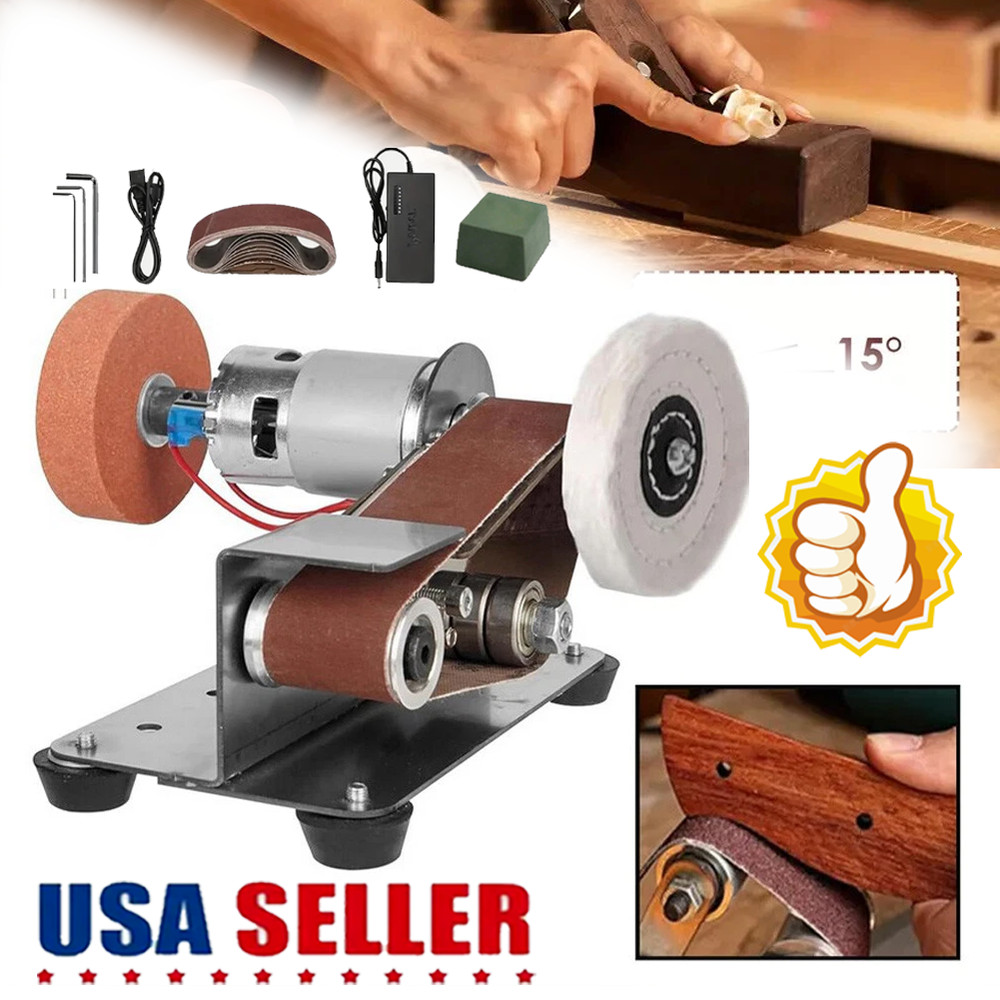 Mini Electric Belt-Sander Knife-Sharpener Sanding Machine - Small Bench Grinder