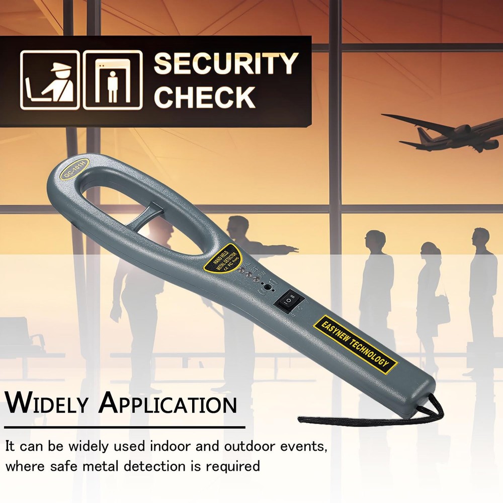 Hand Held Metal Detector,V·Resourcing Portable High Sensitivity Gray