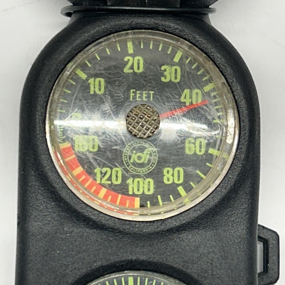 IDI Scuba Triple Gauge Console. Pressure Depth And Compass. Tested.