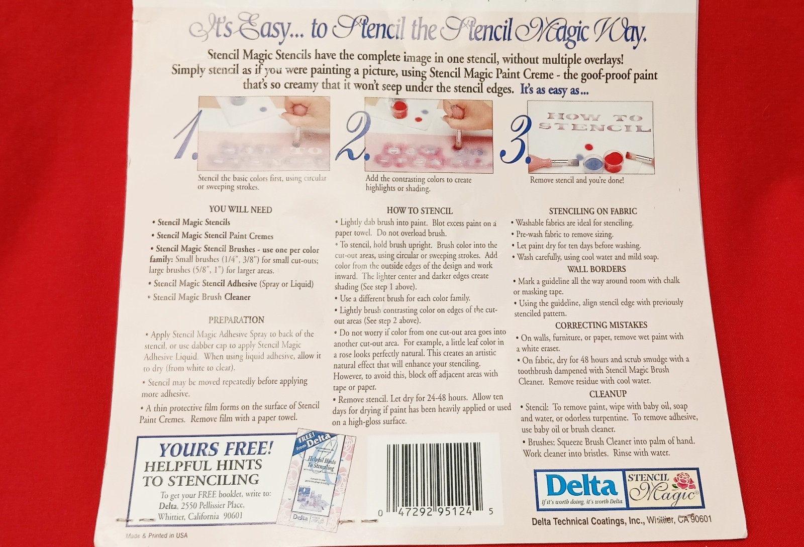 Delta Pre-Cut Decorative Ivy Border Stencil Walls Fabric Furniture Crafts NEW