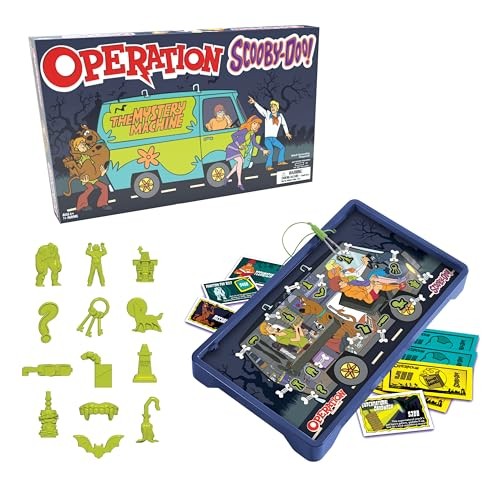 Operation: Scooby-Doo! Board Game, Classic Electronic Remove The Objects or G...