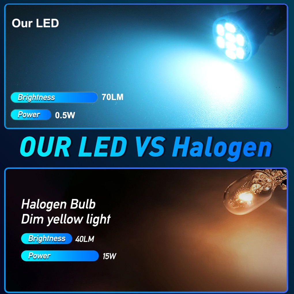 Ice Blue Gauge Cluster LED Dashboard Bulbs For Chevy 73-87 K10 K20 K30 Truck