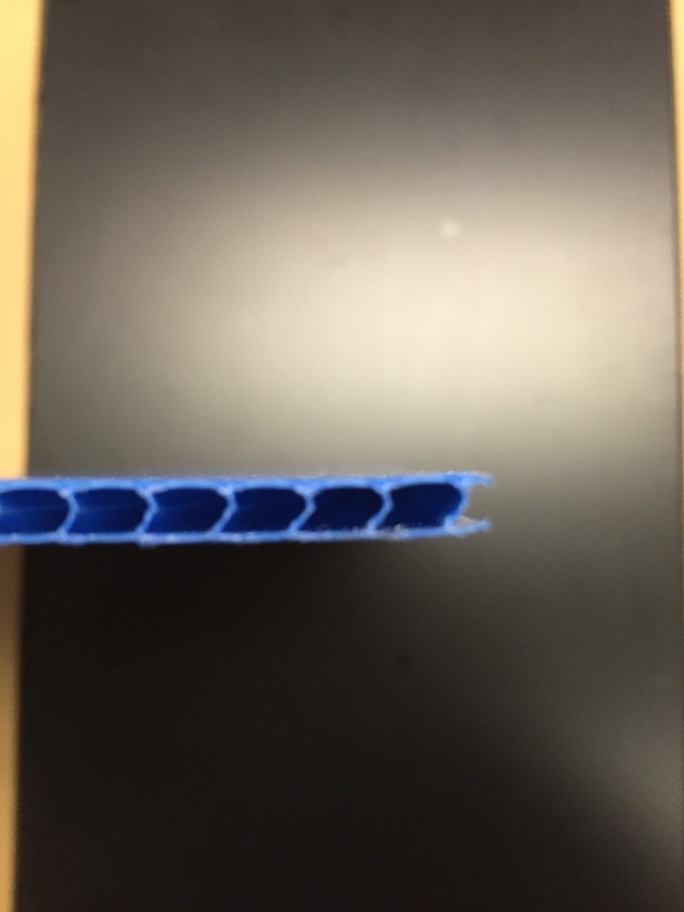 Coroplast 4mm 24" x 12" (10 Pack) Blue Corrugated Plastic Sheets Horizontal