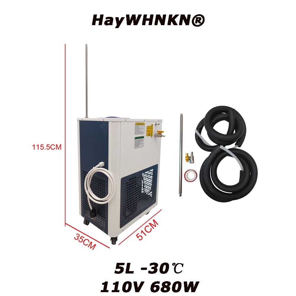 110V 5L Low Temperature -30℃ Coolant Liquid Circulating Pump Lab Chiller Cooler