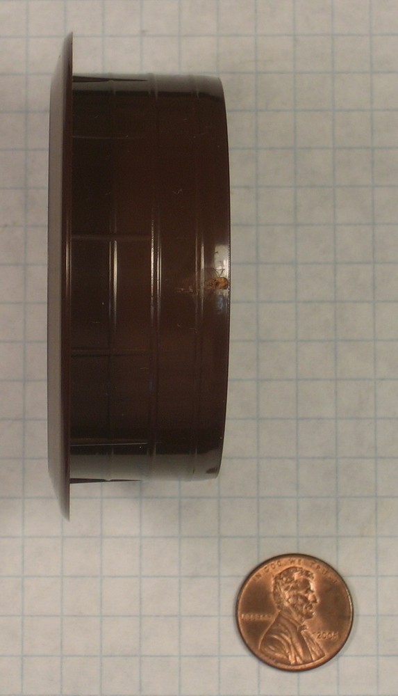 WIRE MANAGEMENT GROMMET, PLASTIC, 60mm BORE DIAMETER, 22mm DEPTH, BROWN