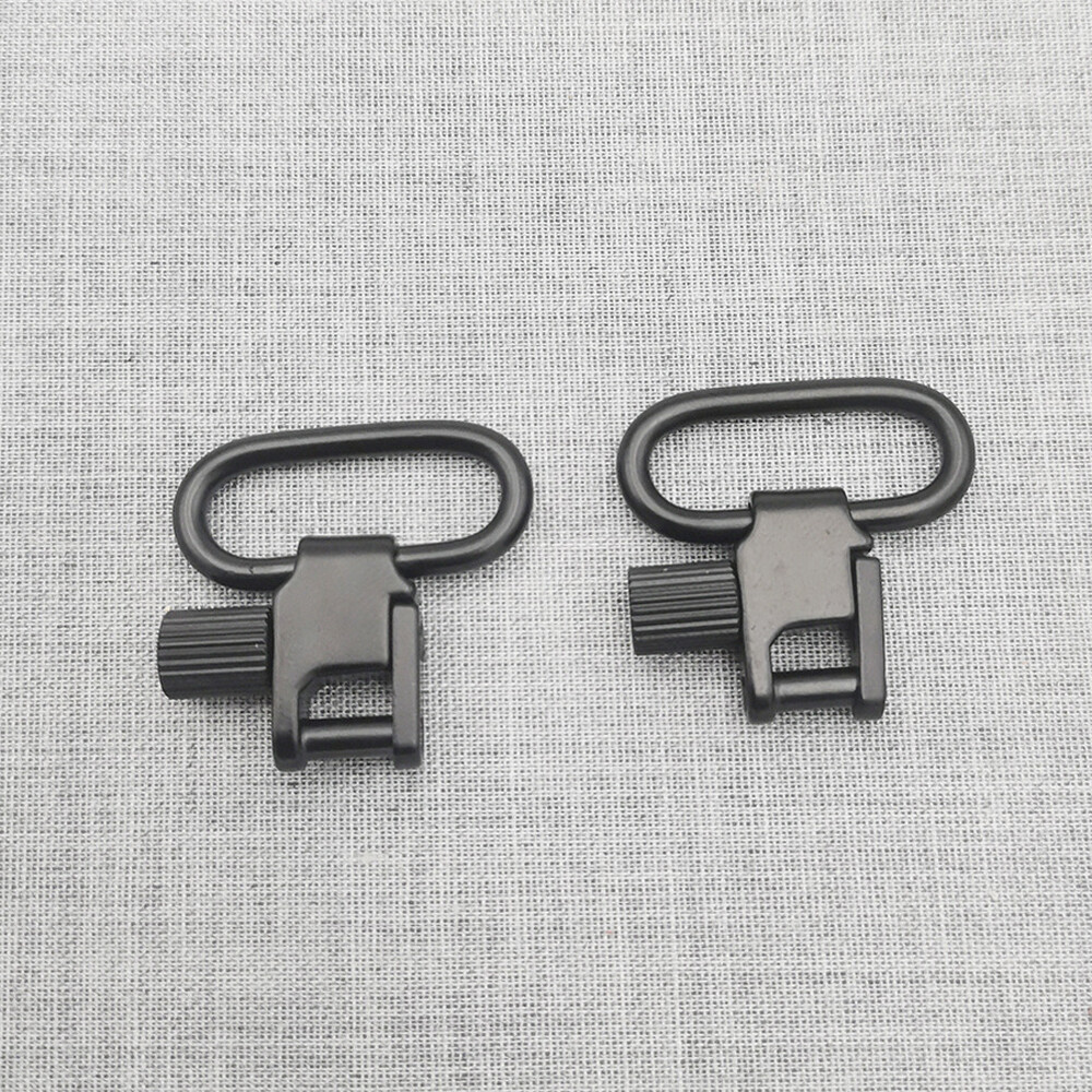 Full Black 2 Point Rifle Gun Sling with Swivels & Neoprene Shoulder Padded Strap