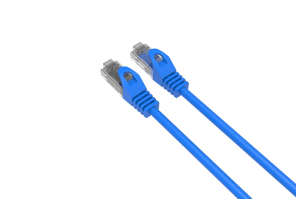 CAT6 Slim Ethernet Patch Cable Blue 15FT 25 PACK