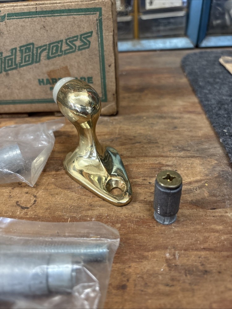 Solid Brass Floor Mounted Door Bumpers Stops